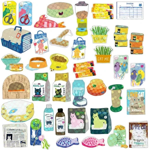 Greeting Life Cards Greeting Life Flake Stickers - Cat Supplies