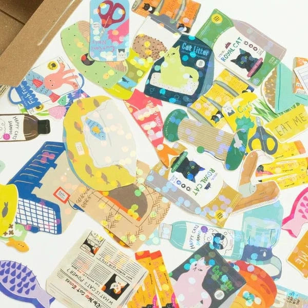 Greeting Life Cards Greeting Life Flake Stickers - Cat Supplies