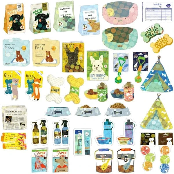 Greeting Life Cards Greeting Life Flake Stickers - Dog Supplies