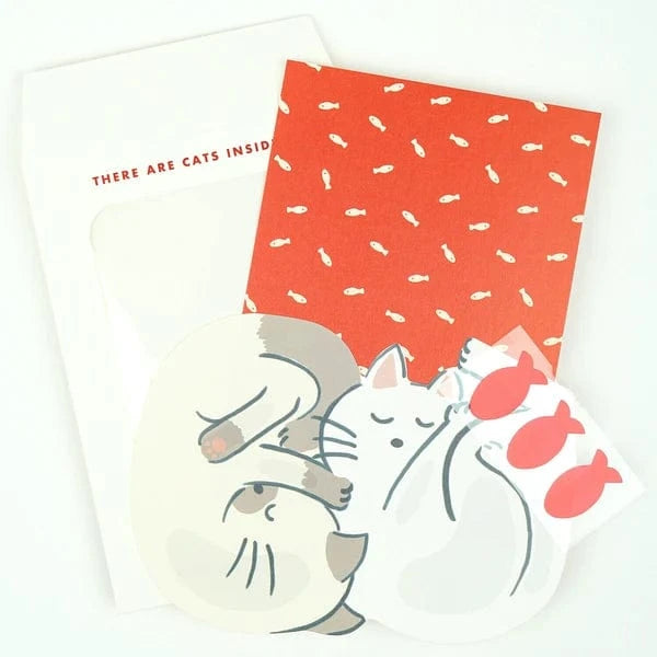 Greeting Life Paper Cat Letter Set