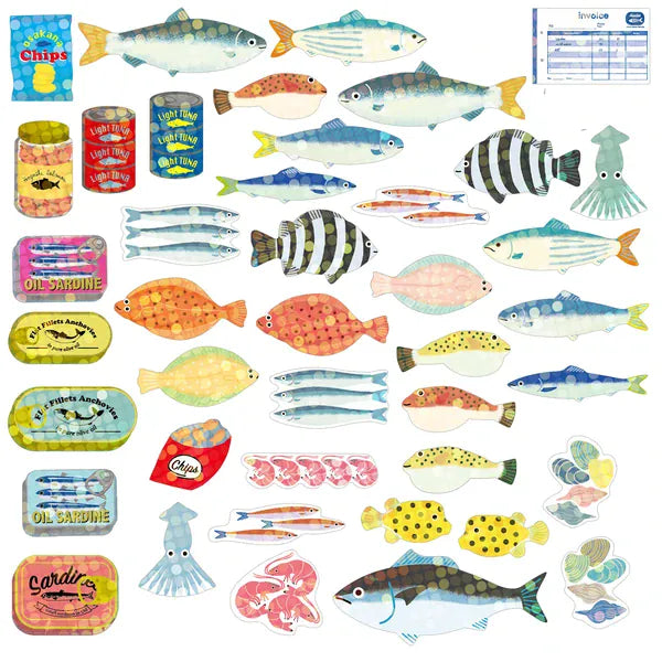Greeting Life Paper Greeting Life Flake Stickers - Fish