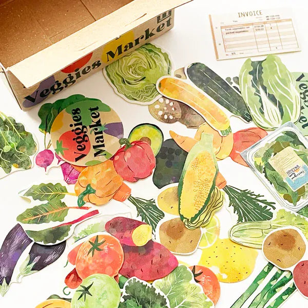 Greeting Life Paper Greeting Life Flake Stickers - Vegetables