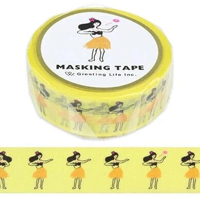 Greeting Life Paper Hula Girl Washi Tape