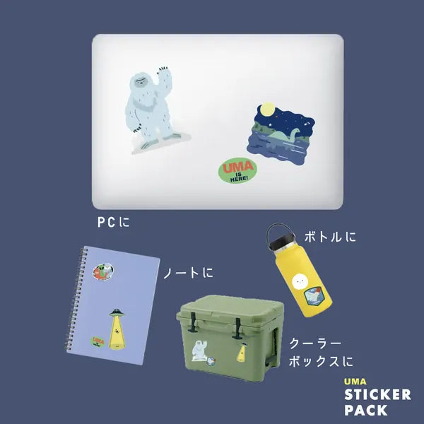 Greeting Life Paper UMA Cryptid Sticker Pack (Unidentified Mysterious Animal)