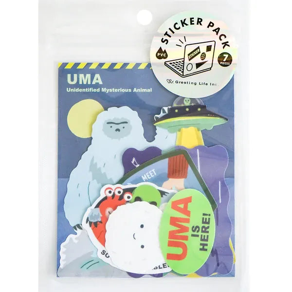 Greeting Life Paper UMA Cryptid Sticker Pack (Unidentified Mysterious Animal)