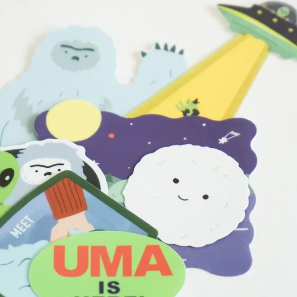 Greeting Life Paper UMA Cryptid Sticker Pack (Unidentified Mysterious Animal)