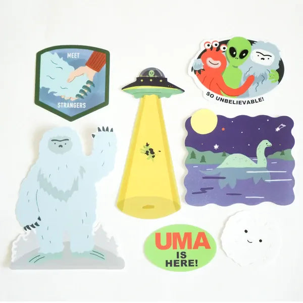 Greeting Life Paper UMA Cryptid Sticker Pack (Unidentified Mysterious Animal)