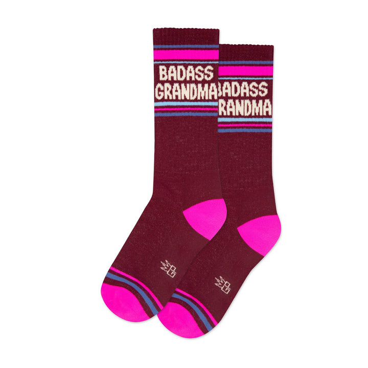 Gumball Poodle Fashion Badass Grandma Gym Crew Socks