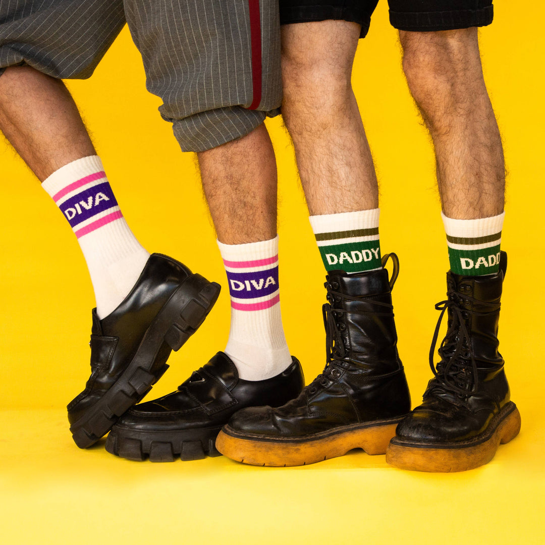 Gumball Poodle Fashion Daddy Gym Crew Socks