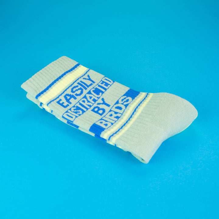 Gumball Poodle Fashion Easily Distracted By Birds Gym Crew Socks