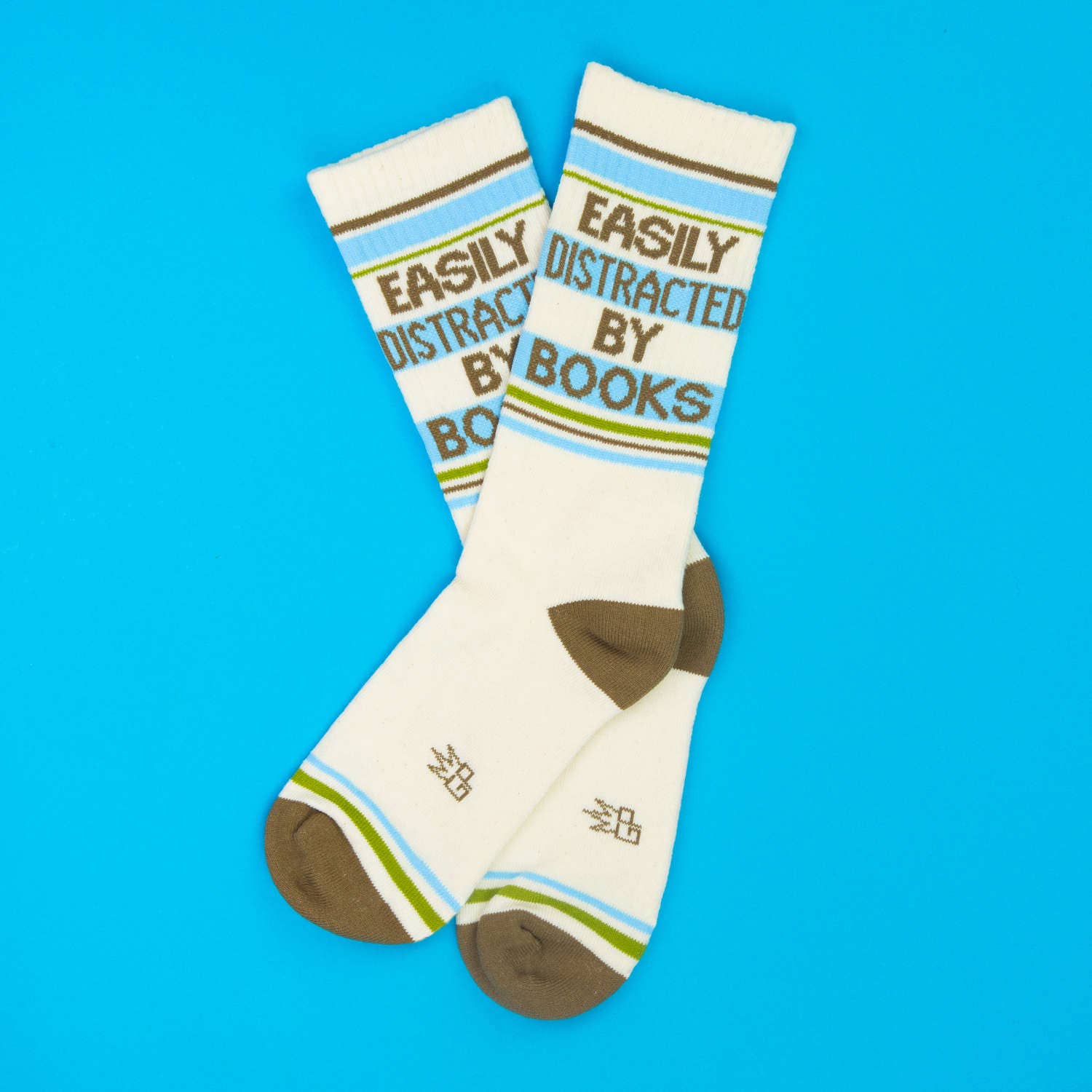 Gumball Poodle Fashion Easily Distracted By Books Gym Crew Socks