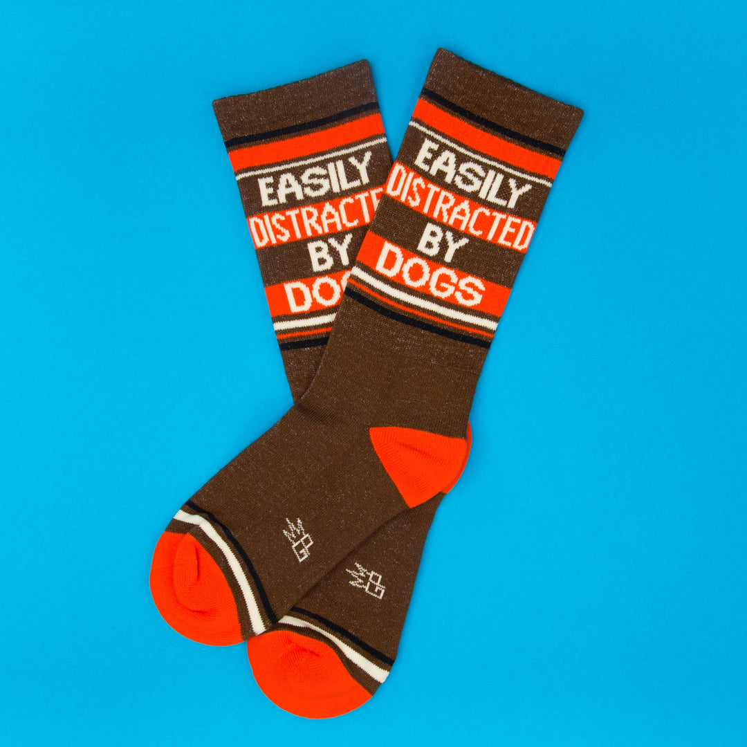 Gumball Poodle Fashion Easily Distracted By Dogs Gym Crew Socks