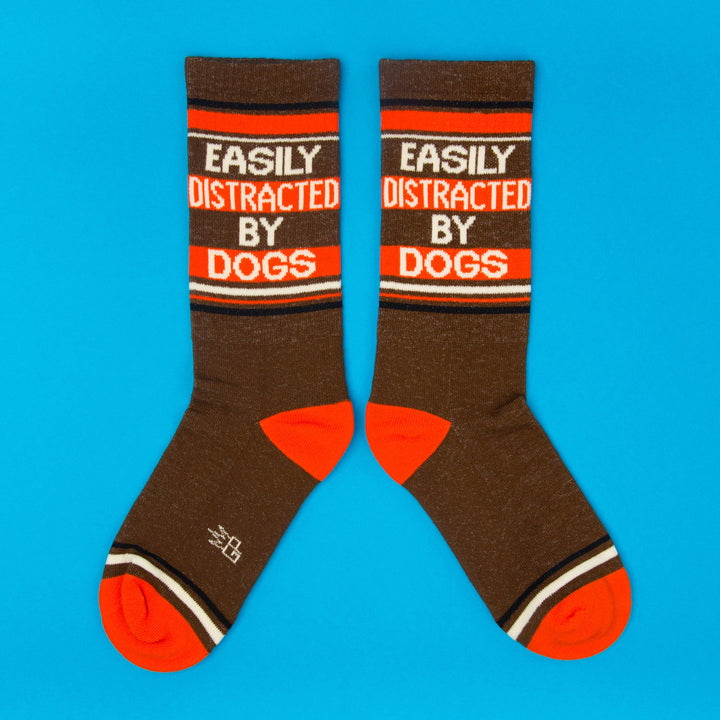 Gumball Poodle Fashion Easily Distracted By Dogs Gym Crew Socks