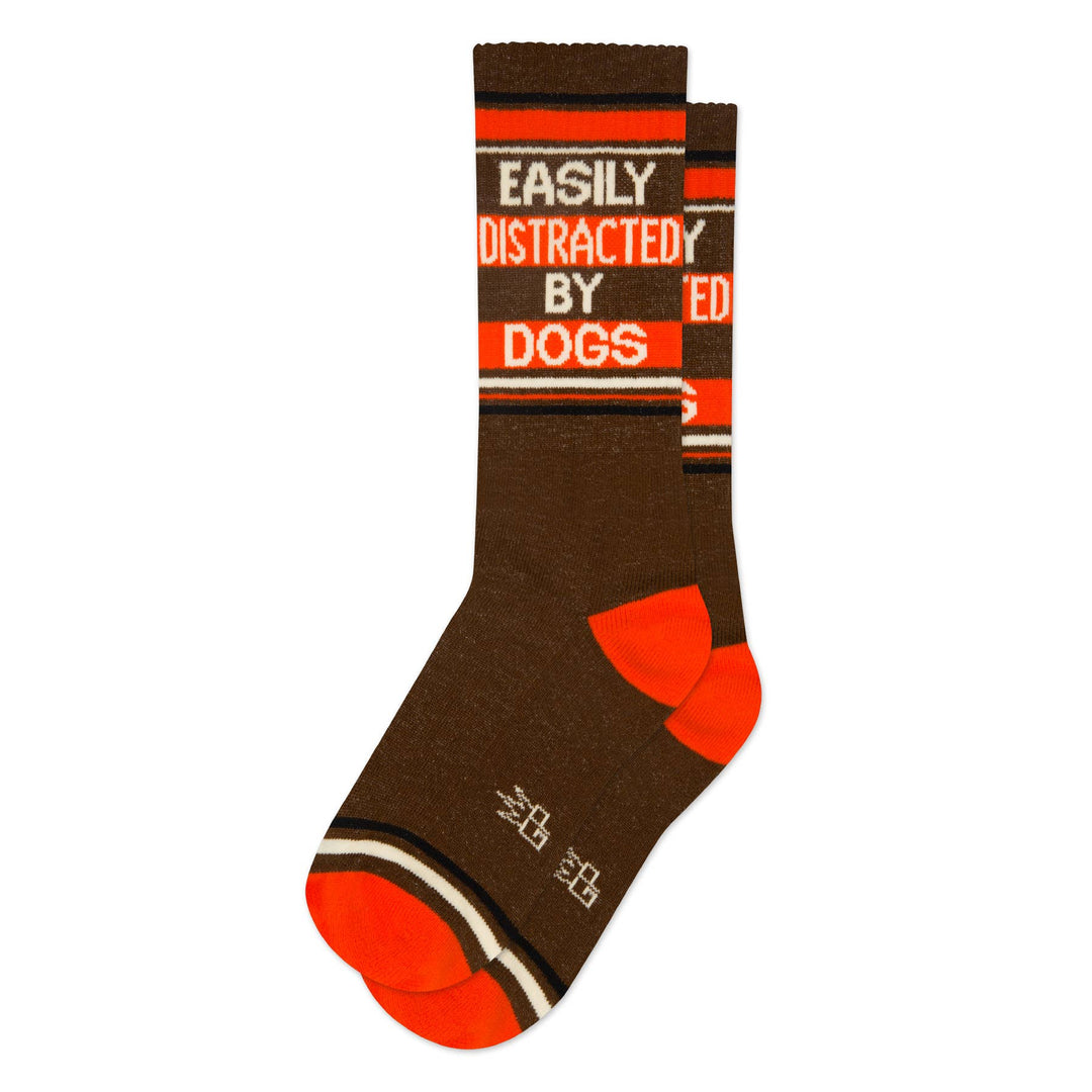 Gumball Poodle Fashion Easily Distracted By Dogs Gym Crew Socks