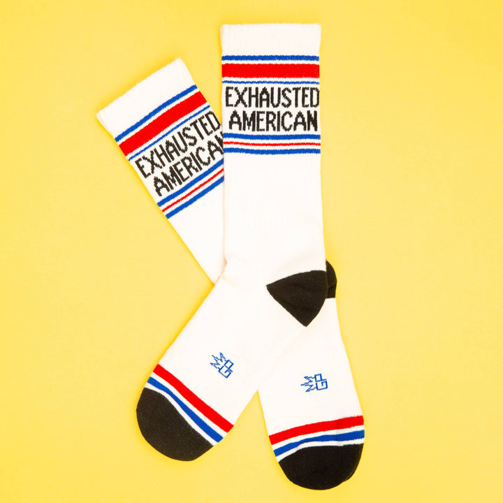 Gumball Poodle Fashion Exhausted American Gym Crew Socks