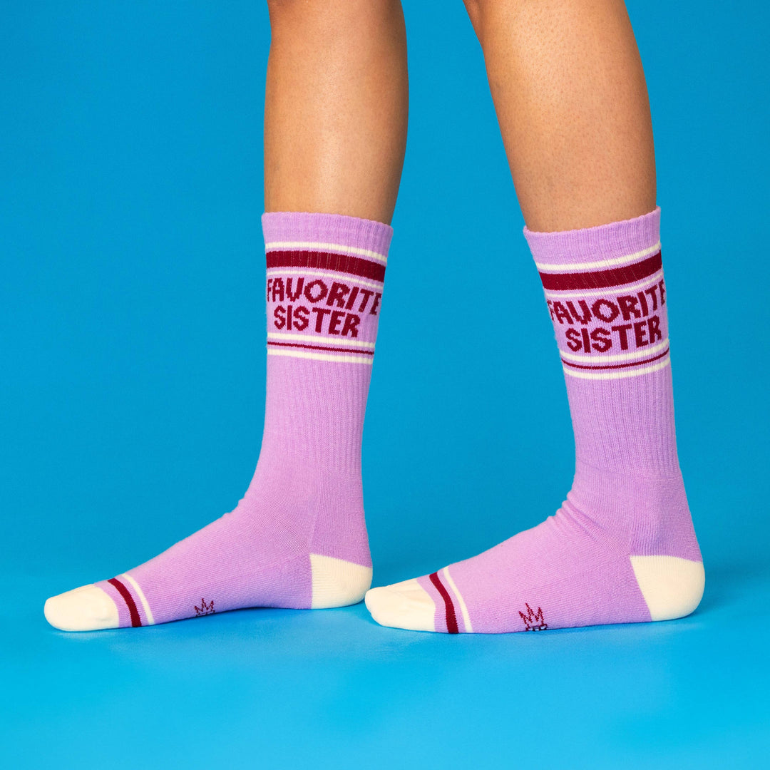 Gumball Poodle Fashion Favorite Sister Gym Crew Socks