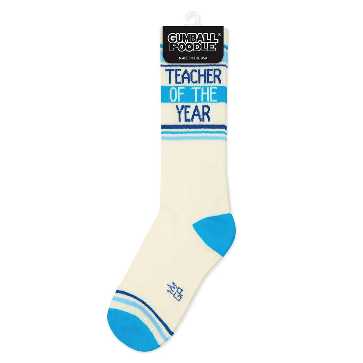 Gumball Poodle Fashion Teacher Of The Year Gym Crew Socks