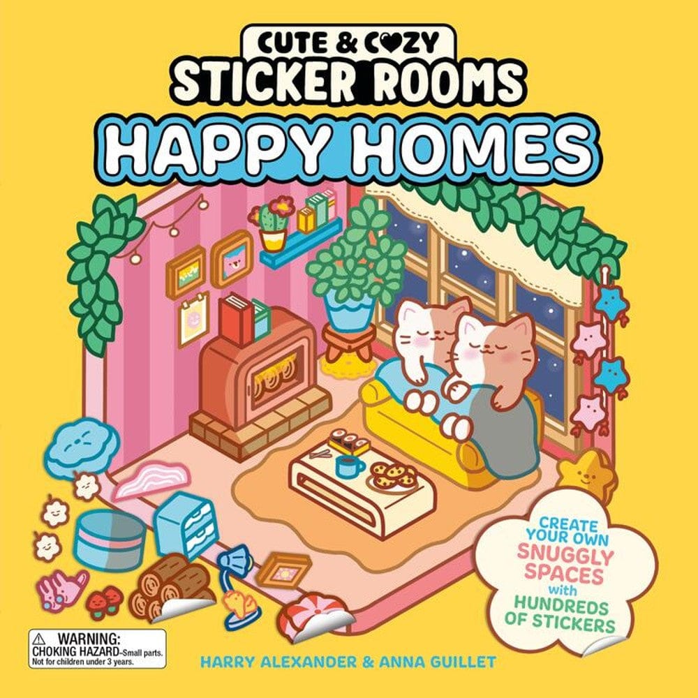 Hachette Baby Cute & Cozy Sticker Rooms: Happy Homes
