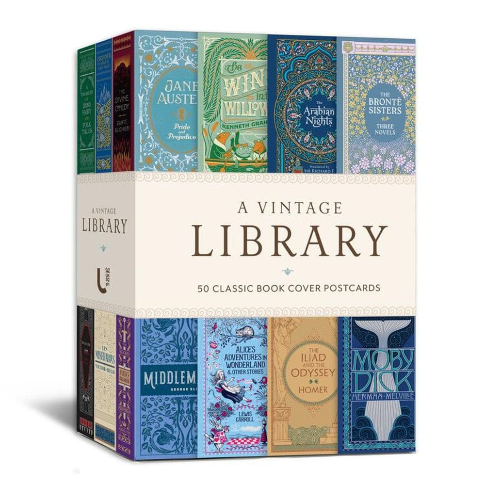 Hachette Cards A Vintage Library: 50 Classic Book Cover Postcards