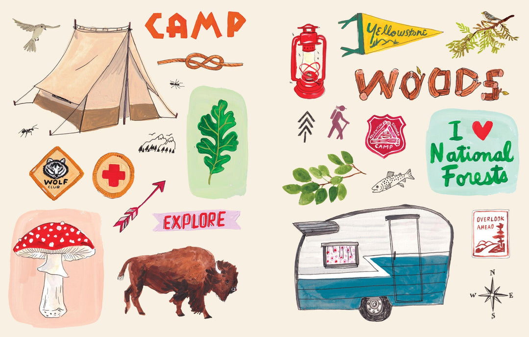Hachette Cards The Eclectic World of Julia Rothman Sticker Book