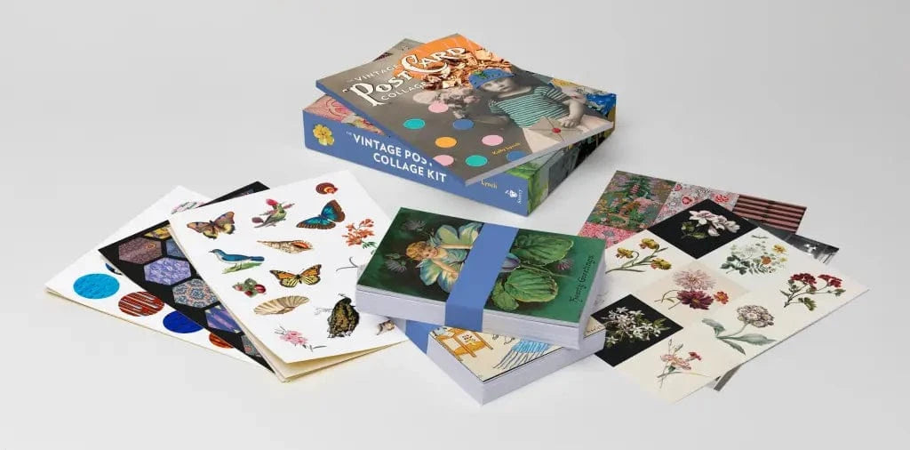 Hachette Cards The Vintage Postcard Collage Kit