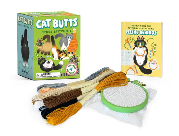 Hachette Gifts Cat Butts Cross-Stitch Kit