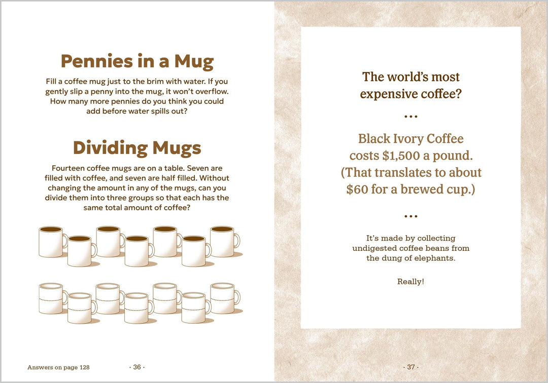 Hachette Gifts Coffee Break: Coffee-Themed Crosswords, Word Searches, Sudoku, Mazes, Quizzes, Brainteasers, and Trivia