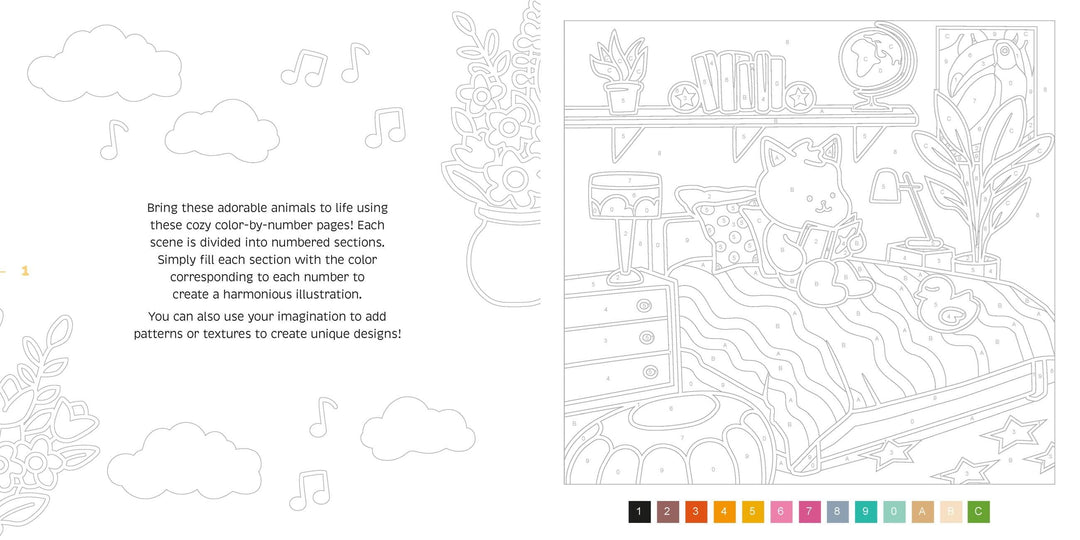Hachette Gifts Cozy Colo: Cozy-by-Number