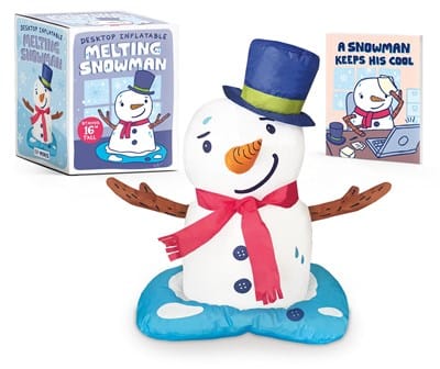 Hachette Gifts Desktop Inflatable Melting Snowman