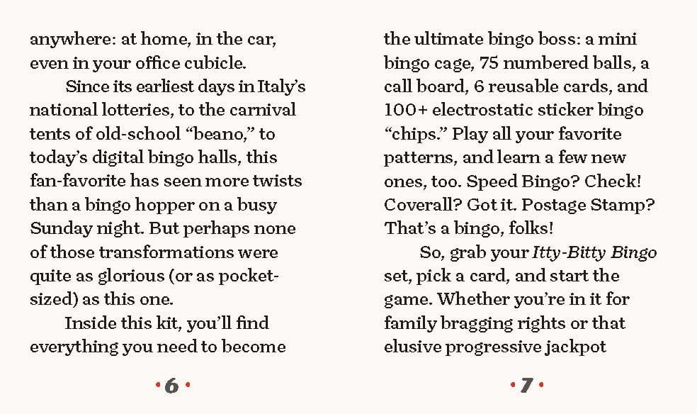 Hachette Gifts Itty-Bitty Bingo: With Mini Bingo Wheel!