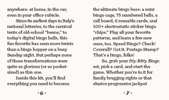 Hachette Gifts Itty-Bitty Bingo: With Mini Bingo Wheel!