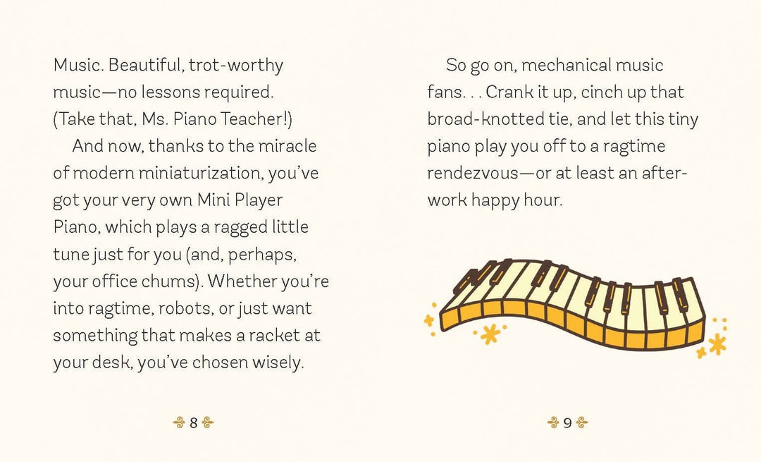Hachette Gifts Mini Player Piano: With Sound &amp; Moving Keys!