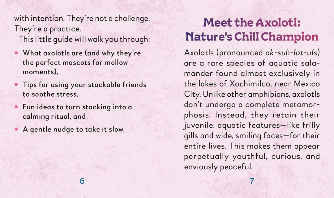 Hachette Gifts Staxolotls: Relaxolotl with 6 Stacking Axolotls!