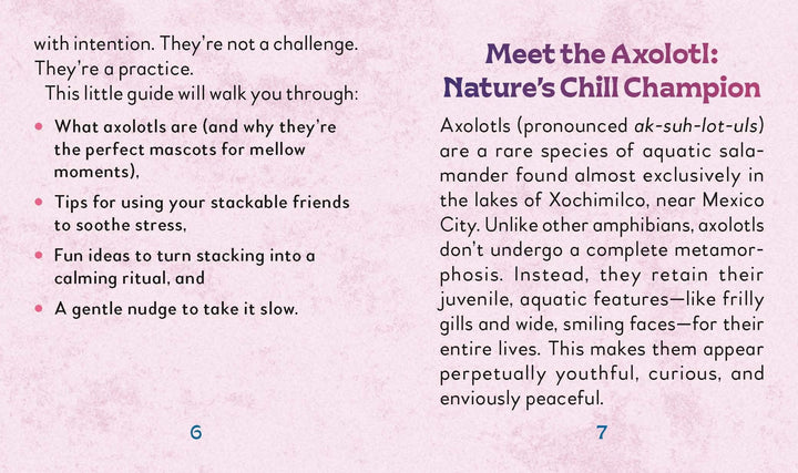 Hachette Gifts Staxolotls: Relaxolotl with 6 Stacking Axolotls!