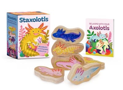 Hachette Gifts Staxolotls: Relaxolotl with 6 Stacking Axolotls!
