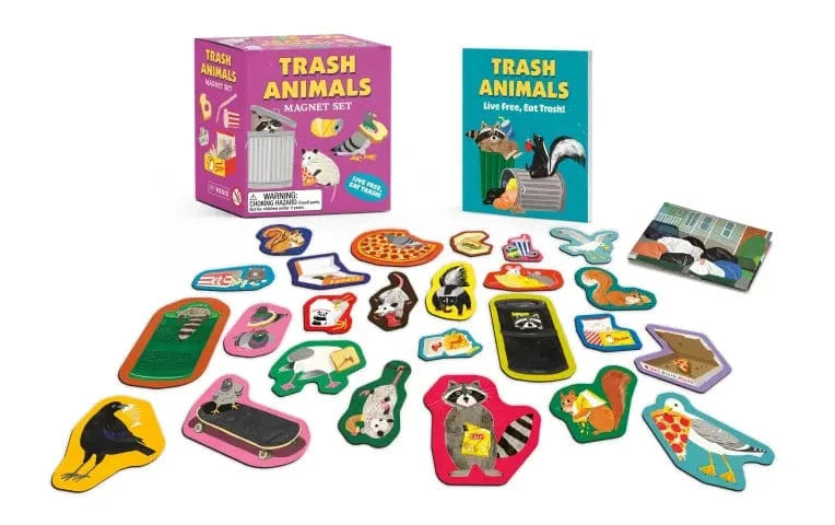 Hachette Gifts Trash Animals Magnet Set