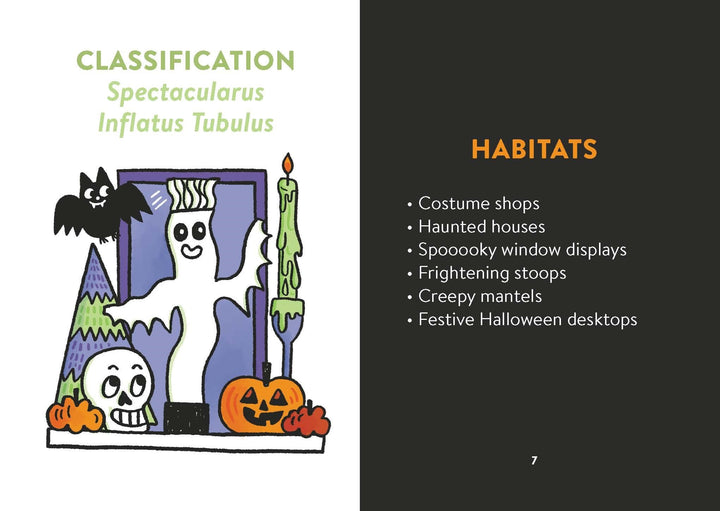 Hachette Gifts Wacky Waving Inflatable Tube Ghost: Glows in the Dark!