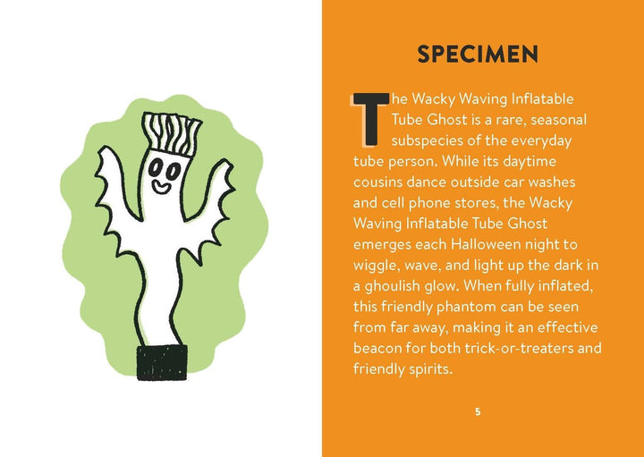 Hachette Gifts Wacky Waving Inflatable Tube Ghost: Glows in the Dark!