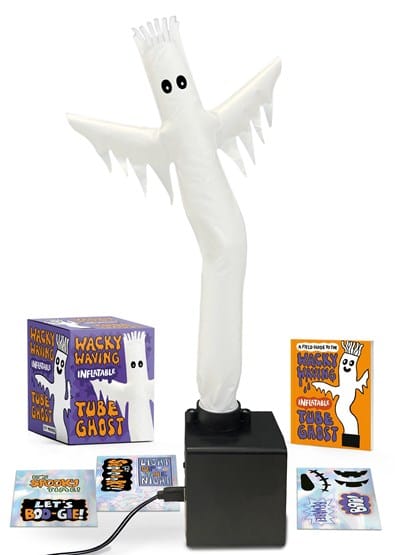 Hachette Gifts Wacky Waving Inflatable Tube Ghost: Glows in the Dark!