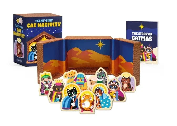 Hachette Holiday Teeny-Tiny Cat Nativity