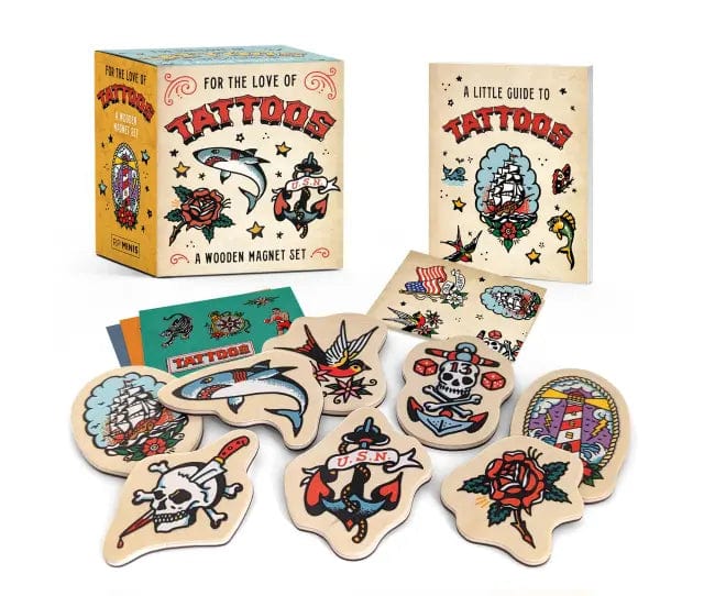 Hachette Tattoo For the Love of Tattoos: A Wooden Magnet Set