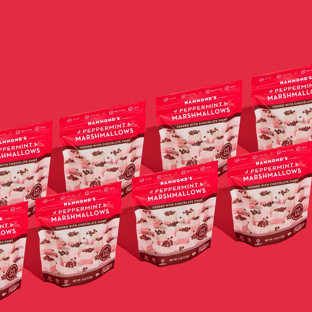 Hammond's Candies Holiday Snacking Marshmallows - Peppermint