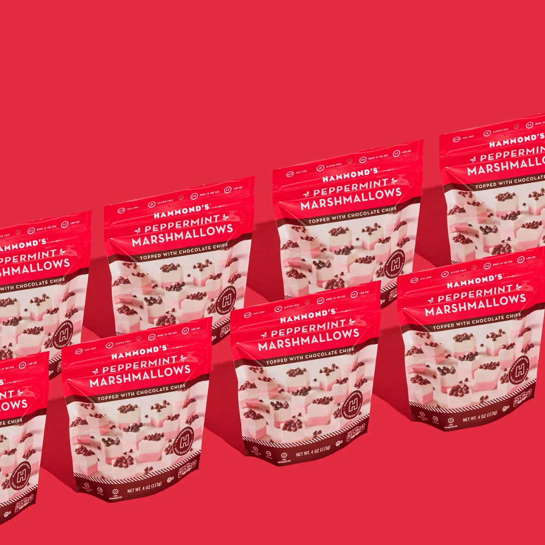 Hammond's Candies Holiday Snacking Marshmallows - Peppermint