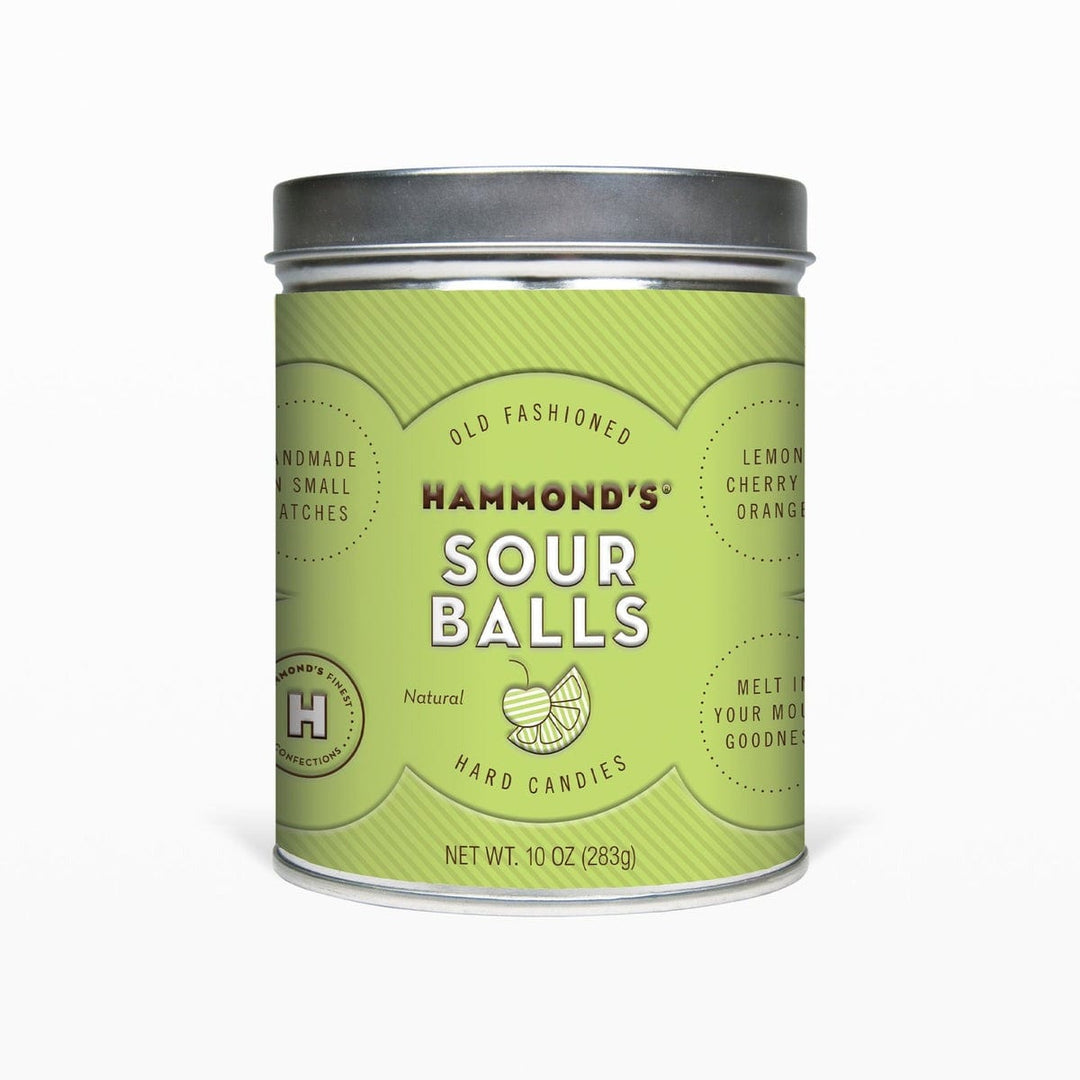 Hammond's Candies Sweet Treats Hammond's Pantry Candies Tins - Natural Sour Balls