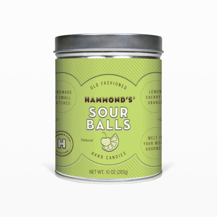 Hammond's Candies Sweet Treats Hammond's Pantry Candies Tins - Natural Sour Balls