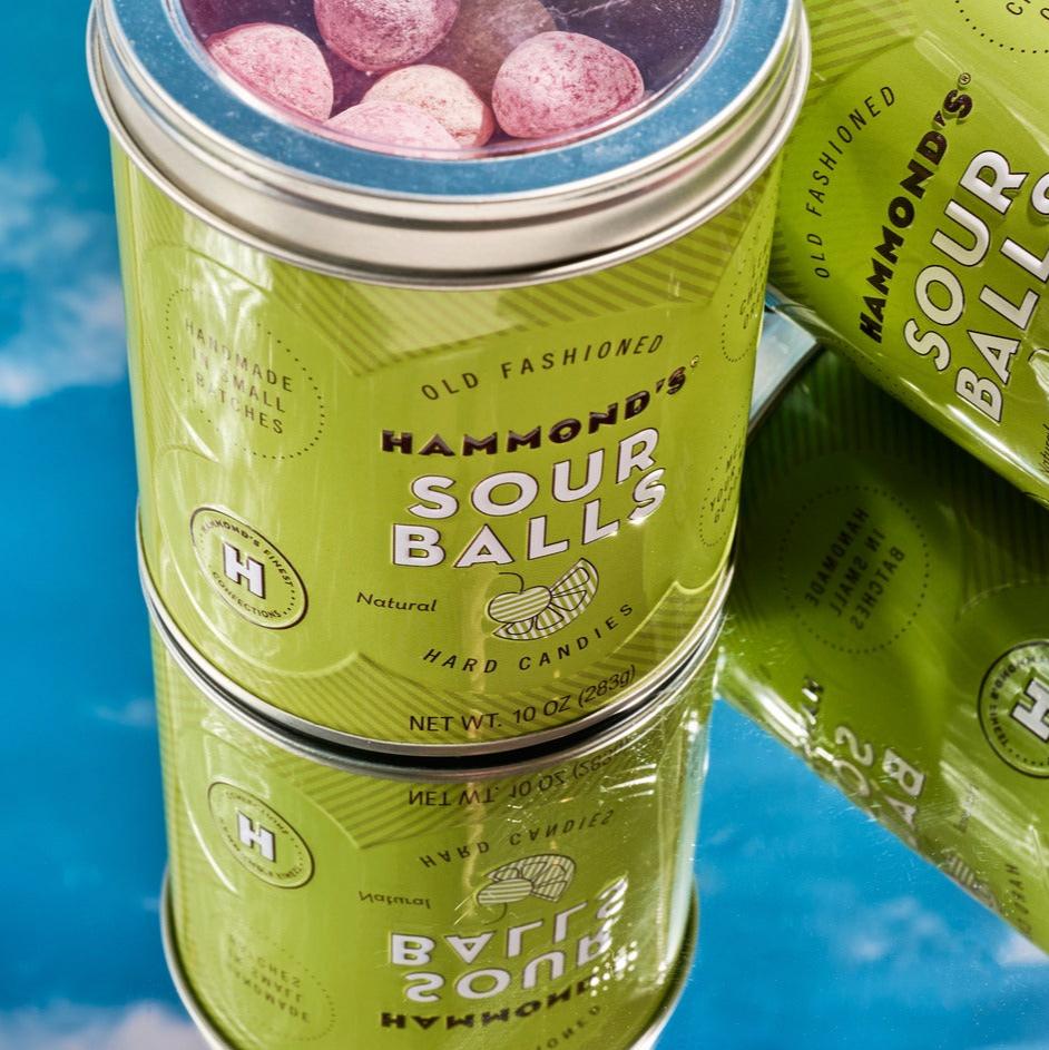 Hammond's Candies Sweet Treats Hammond's Pantry Candies Tins - Natural Sour Balls