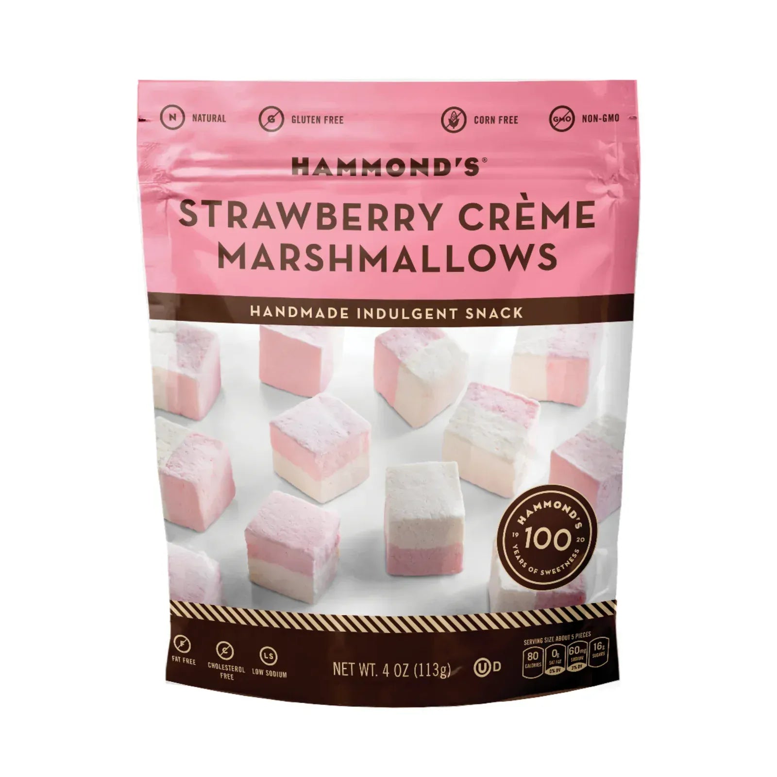 Hammond's Candies Sweet Treats Strawberry Crème Marshmallows | Hammond's Candies