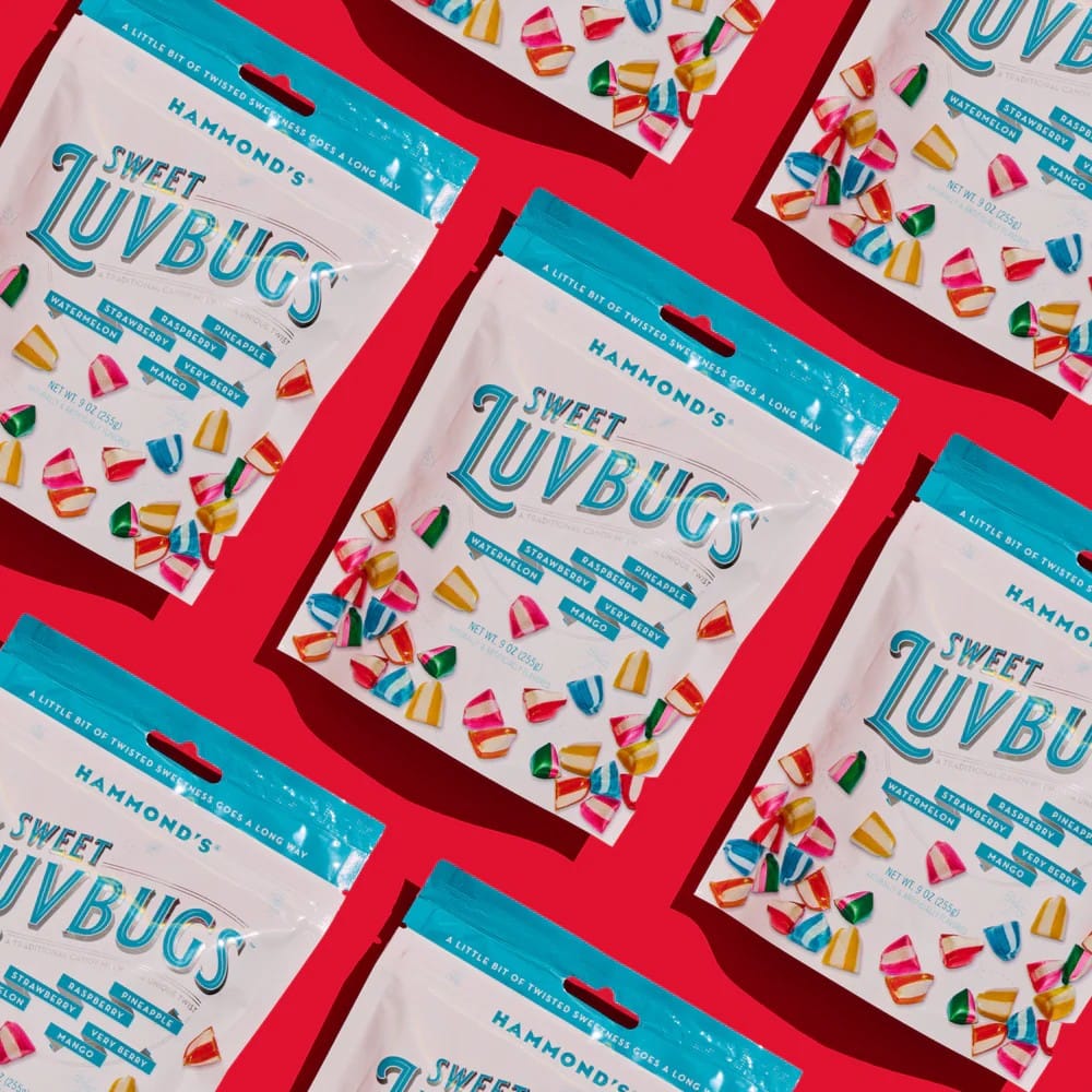 Hammond's Candies Sweet Treats Traditional Candy - Sweet Luvbugs - 9 oz Resealable Bag | Hammond's Candies