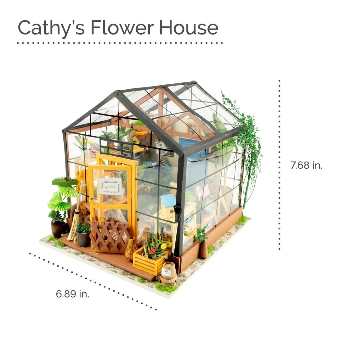 Hands Craft Activity Kit DIY Miniature Kit - Cathy's Flower House | Hands Craft