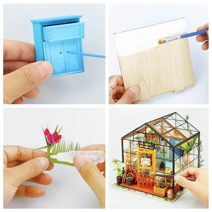 Hands Craft Activity Kit DIY Miniature Kit - Cathy's Flower House | Hands Craft